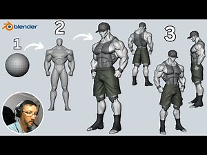 Character Sculpting in EASY Steps in Blender - "Tough Guy"