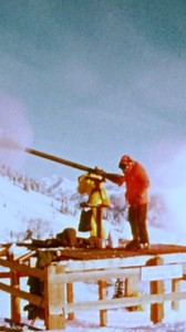Nothing like a little artillery for avalanche control 💥 Artillery has been used for avalanche mitigation since the 1950’s. Some states lease out surplus World War II weapons for this purpose. What do you think of this method of avalanche control? 🤔 | Warren Miller Entertainment