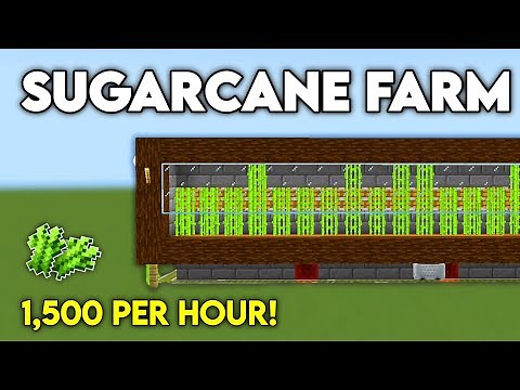 Easy Automatic Sugarcane Farm 1.21 - Minecraft Bedrock & Java