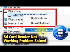 Windows 11 SD Card Reader Not Working Problem Solved