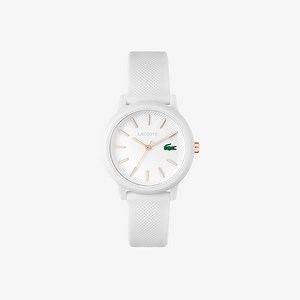 Reloj de mujer Lacoste.12.12 con correa de silicona blanca