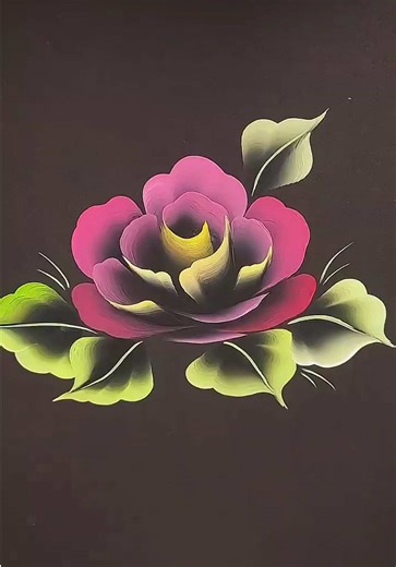 Beautiful Flower Painting in Acrylic