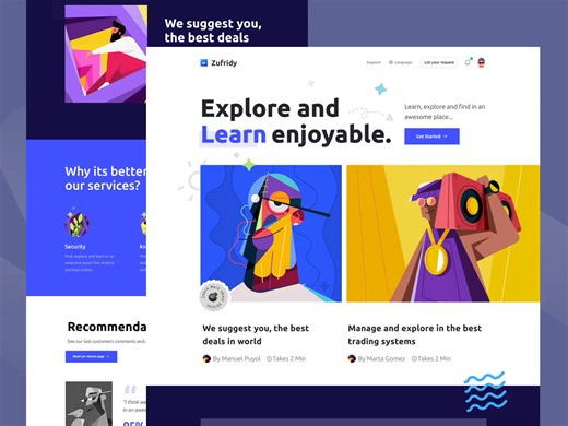 AI Learning Web UI Design