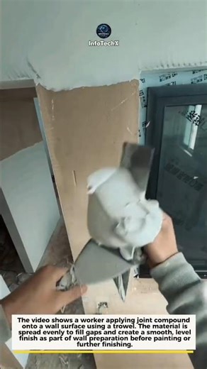 Smooth Wall Repair Using Joint Compound #DIY #Construction #HomeFix