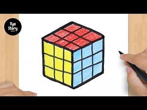 #502 How to Draw a Rubic - Easy Drawing Tutorial