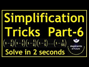Simplification Tricks | Part 6 | Easy Math Tricks | For All GAT, HAT, USAT, NAT, SAT and GRE Exams