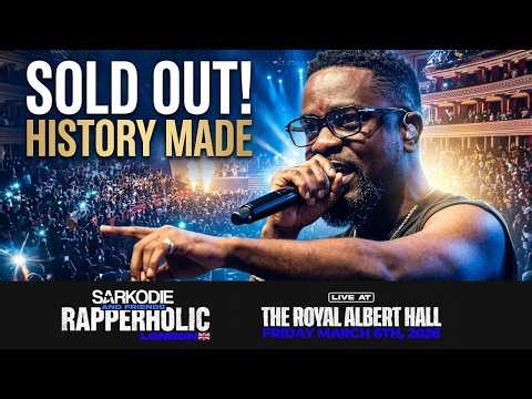 Sarkodie Makes HISTORY at Royal Albert Hall | Rapperholic UK 2026