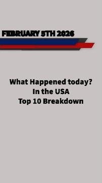 Top 10 Breaking News in the USA today! 02-05-2025