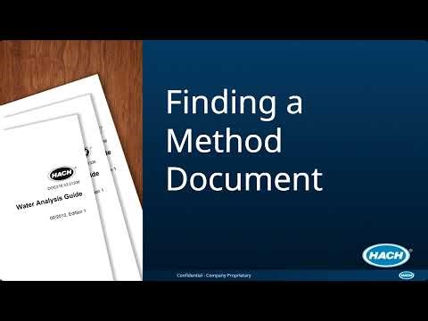 Beyond a Test Procedure: Getting the Full Value from Your Hach Method Document