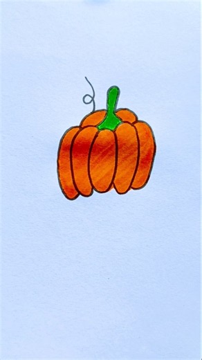 pumpkin drawing and colouring #pumpkin #drawing #trending #art