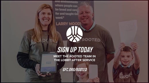 Rooted: Connect with God, each other, and your purpose. 🌲 Are you looking for a community that lasts? Are you looking to grow deeper in your faith? Rooted is a 10-week community based experience that is designed to connect you to God, the church, and your purpose. ✨ Rooted is more than a bible study. It's more than a class. This is an opportunity to learn about and establish the essential rhythms of a healthy relationship with Jesus that leads to life transformation alongside a small group of p