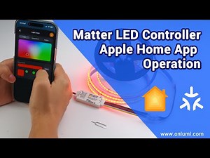 Matter Smart WIFI Bluetooth MINI LED Controller RGBCCT/RGBCW Apple Home App Setup, local control