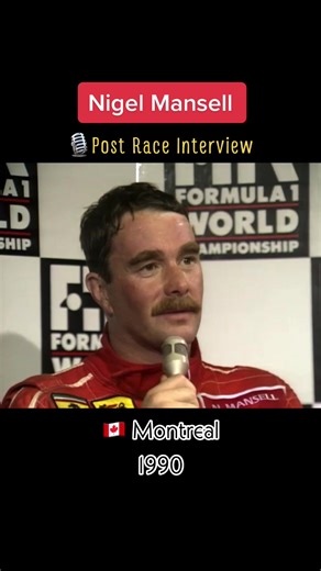 1990 Montreal Post Race Interview with Nigel Mansell