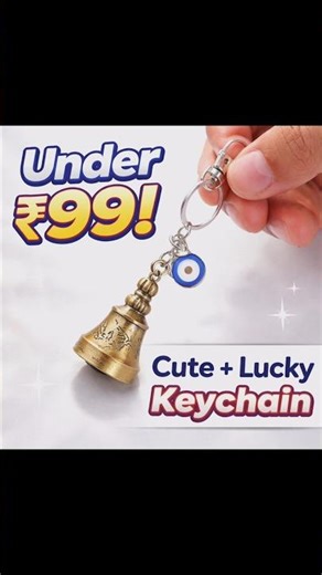 Only ₹99! Cute & Lucky Bell Keychain 😍 #Shorts #unboxing #keychain