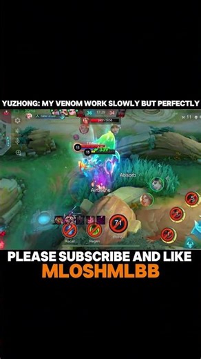 YUZHONG: MY VENOM WORK SLOWLY BUT PERFECTLY | YUZHONG EXP LANE GAMEPLAY | #mlbb