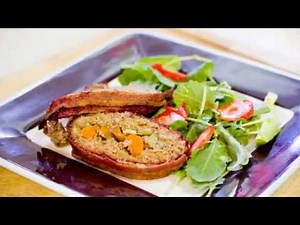 Bacon Wrapped Bison Grilled Meatloaf