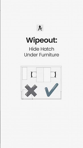 Wipeout: Hide Hatch Under Furniture | Architectural CAD Commands
