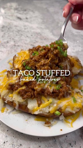 Taco stuffed baked potatoes! | baked potatoes