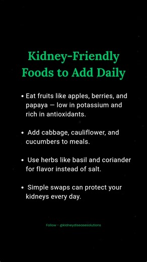 153K views · 638 reactions | Choose foods that love your kidneys back. These small diet tweaks can make a big difference. #kidneydiet #kidneyfriendly #renalnutrition #healthyeating #ckd | The Kidney Disease Solution | Facebook