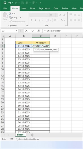 TEXT Function in Excel 😀 #exceltips #exceltricks #exceltutorial #Excel | computernotion