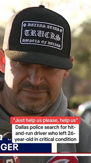 WE NEED YOUR HELP! 26-year-old Johnathan Rodriguez remains in critical condition on Monday night, as his family tells FOX 4 the hit-and-run collision on Sunday morning caused severe head trauma, leaving little to no brain function. Police are searching for a dark-colored SUV with a damaged back left taillight that fled the scene near W. Davis St. and N. Westmoreland Dr. The driver remains at large and the victim’s family is offering a reward for any information that leads to an arrest. | FOX 4 N