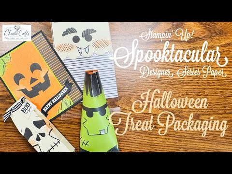 Easy Halloween Treat Packaging with Stampin’ Up! Spooktacular DSP
