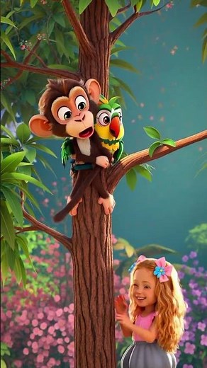Funny Jungle Adventure with Monkey & Nastya 🍌🐵 #nastya #cartoon #disney #animation #tv