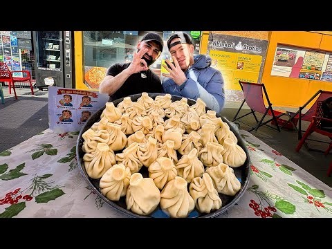 Schaffe ich den Georgischen Food Rekord? 🇬🇪 Khinkali DUMPLINGS CHALLENGE