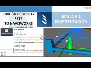 Propiedades extendidas (Property sets) desde Civil 3D a Navisworks | BIMCIVIL Investigación