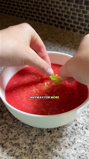 Are you making strawberry soup!?