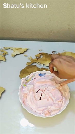 Red + Pink colour mixing tutorial #cake #cakedesign #video #viral #viralvideo #colors #shortvideo
