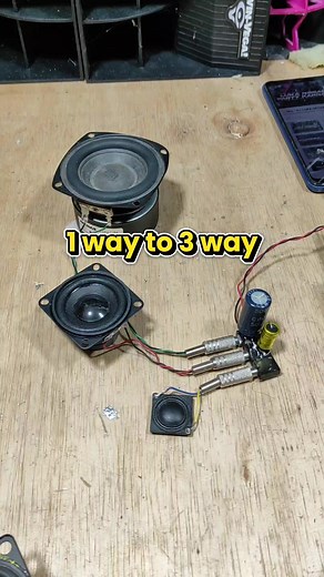 492K views · 4.4K reactions | Project 1 way to 3 way | miniatur sound system | Facebook