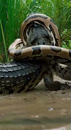 When the Python Said ‘I’ll Take That Alligator’… 😳🐍🐊”**