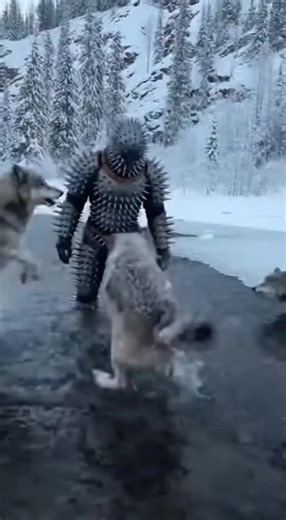 Man Vs Giant Wolf #animal #horror #horrorstories #trending #fyp #foryoupage