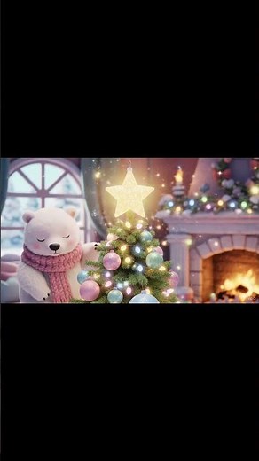 Kawaii Polar Bear Decorates a Christmas Tree #Christmas #CuteAnimals #AdorableShorts #KawaiiStyle