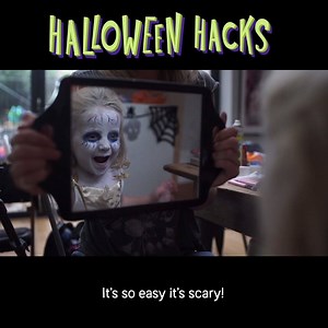 57K views · 153 reactions | Need a cute, easy-to-do Halloween makeover? Check out our spooky Halloween Hack #3 - the Ghost!  @Tag a friend who's little monster will love this look from makeup artist Sarah Edwards-Knight  | TouchNote | Facebook