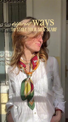 Stylish Ways to Wear Silk Scarves
