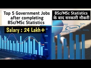 Top 5 Government jobs after Statistics course | BSc Statistics govt jobs | MSc Statistics govt jobs
