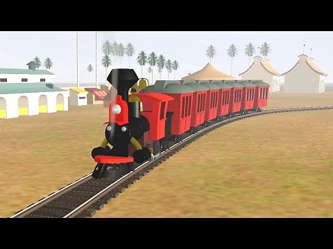 Casey Jr. Reluctant Dragon ~ Loading The Trainz Express