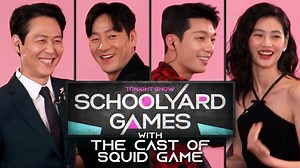 1M views · 44K reactions | The cast of Squid Game face off against each other in rounds of classic schoolyard games like slapsies, egg and spoon races and more. | The Tonight Show Starring Jimmy Fallon | Facebook