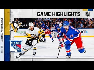 Penguins @ Rangers 3/16 | NHL Highlights 2023