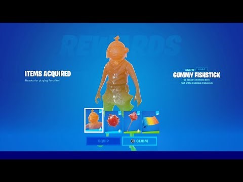 How To Get Gummy Fishstick Skin Free (Delicious Fishes Bundle) In Fortnite! (Unlock Gummy FishStick)