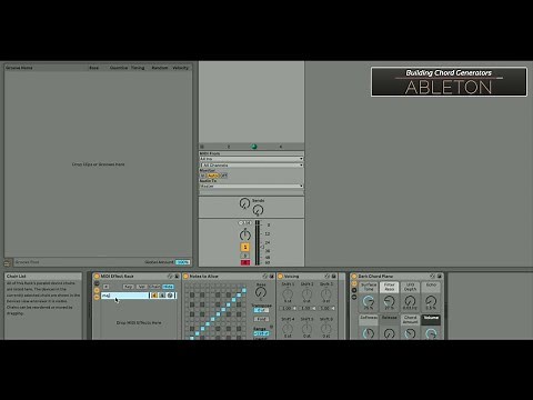 Ableton Chord Generator - Tutorial (Using Scale and Chord Devices)