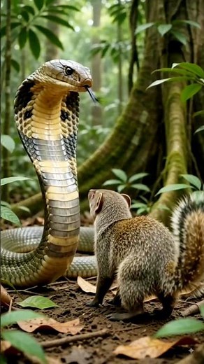 King Cobra vs Mongoose #wildlife #documentary