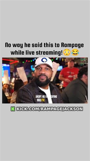 KickAssClipper on Instagram: "Rampage Jackson isn’t just streaming he’s entertaining on a whole different level. From iconic MMA years to dominating Kick with unfiltered reactions, wild humor, and heavyweight personality, Rampage brings a raw energy that no one else can recreate. Every clip feels like you’re watching a legend reinvent himself in real time. What makes these moments hit so hard is the history behind the hype. Rampage has always been known for his explosive charisma, unforgettable