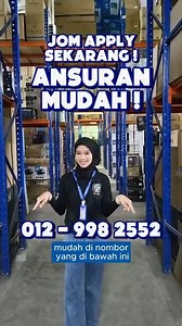 ANSURAN MUDAH TANPA MELIHAT STATUS BACKGROUND ANDA!!! AMBIL DULU, BAYAR KEMUDIAN! SENG HUAT menawarkan ANSURAN MUDAH untuk semua BARANGAN ELEKTRIK. Jom Apply Sekarang! Grab & Food Driver / FoodPanda semua boleh lepas! Jangan risau kami sedia untuk membantu anda. ✅ Dokumen mudah ✅ Proses cepat ✅ Hantar sampai depan rumah Whatsapp: Wa.me/60129982552 #senghuatkt #ansuranmudah #ansuranmudahmalaysia #ansuranmudahterengganu #ambildulubayarkemudian #jomapplysekarang #grab #grabfood #foodpanda #barangan