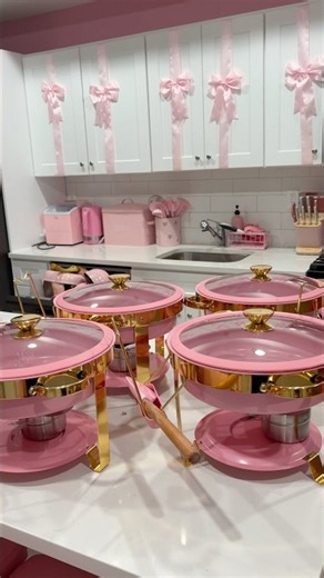 My Pink Chafing Dish Set Is TOO Cute 🎀🩷