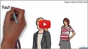 have a bun in the oven