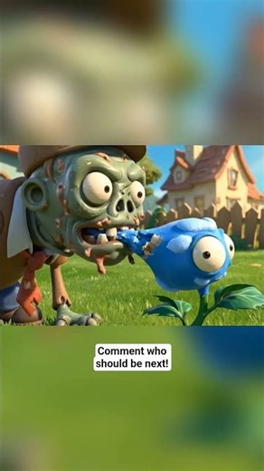 Zombie eat Snow Peashooter! Plant vs zombie #plantvszombies #asmrbrain