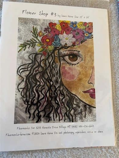 Laura Heine Flower Shop #3 Collage Pattern Kit (11" X 14") - Etsy